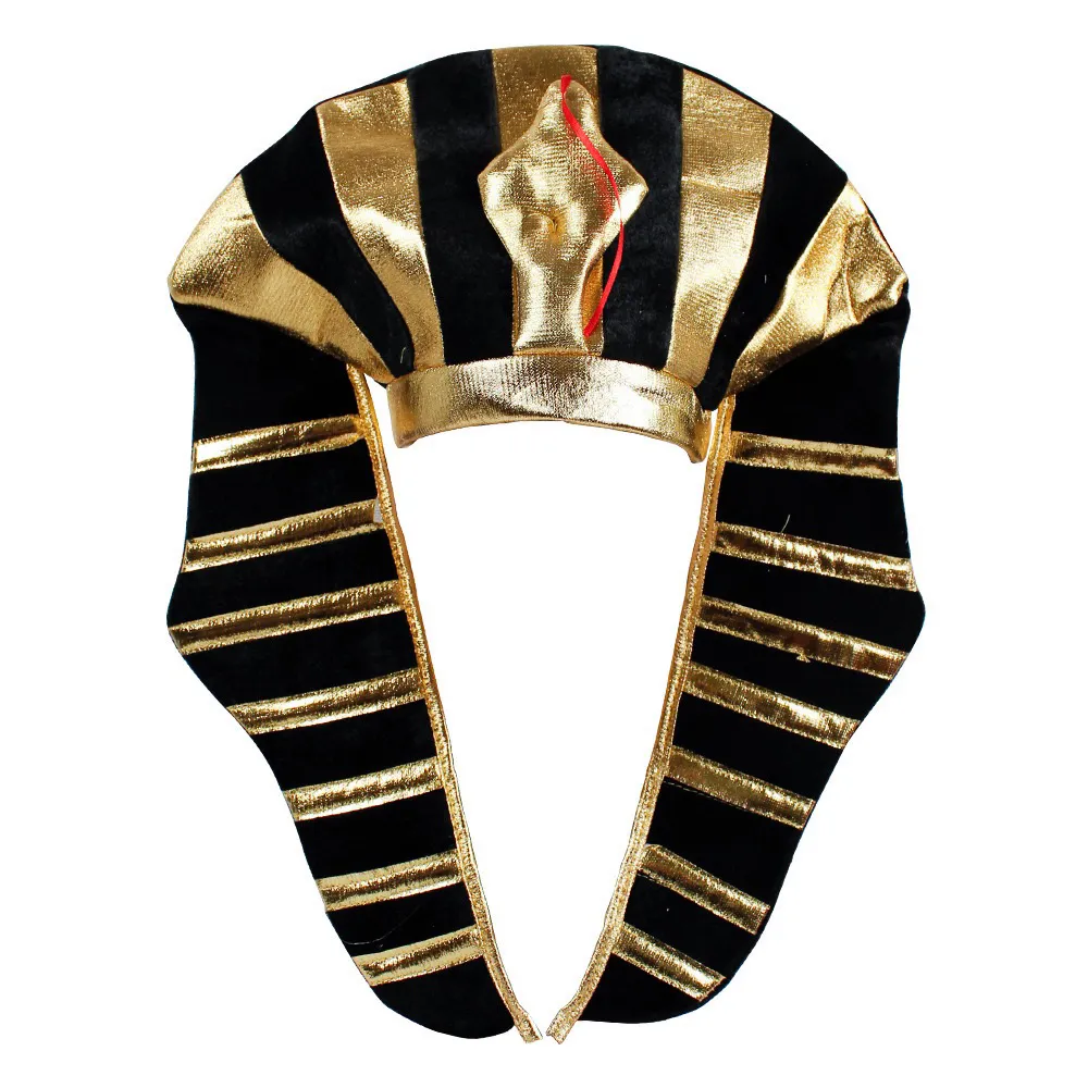 微信图片_20260103234215_1536_59 Halloween Egyptian Pharaoh Hat, Cleopatra Theme Cosplay Headpiece - Image 1